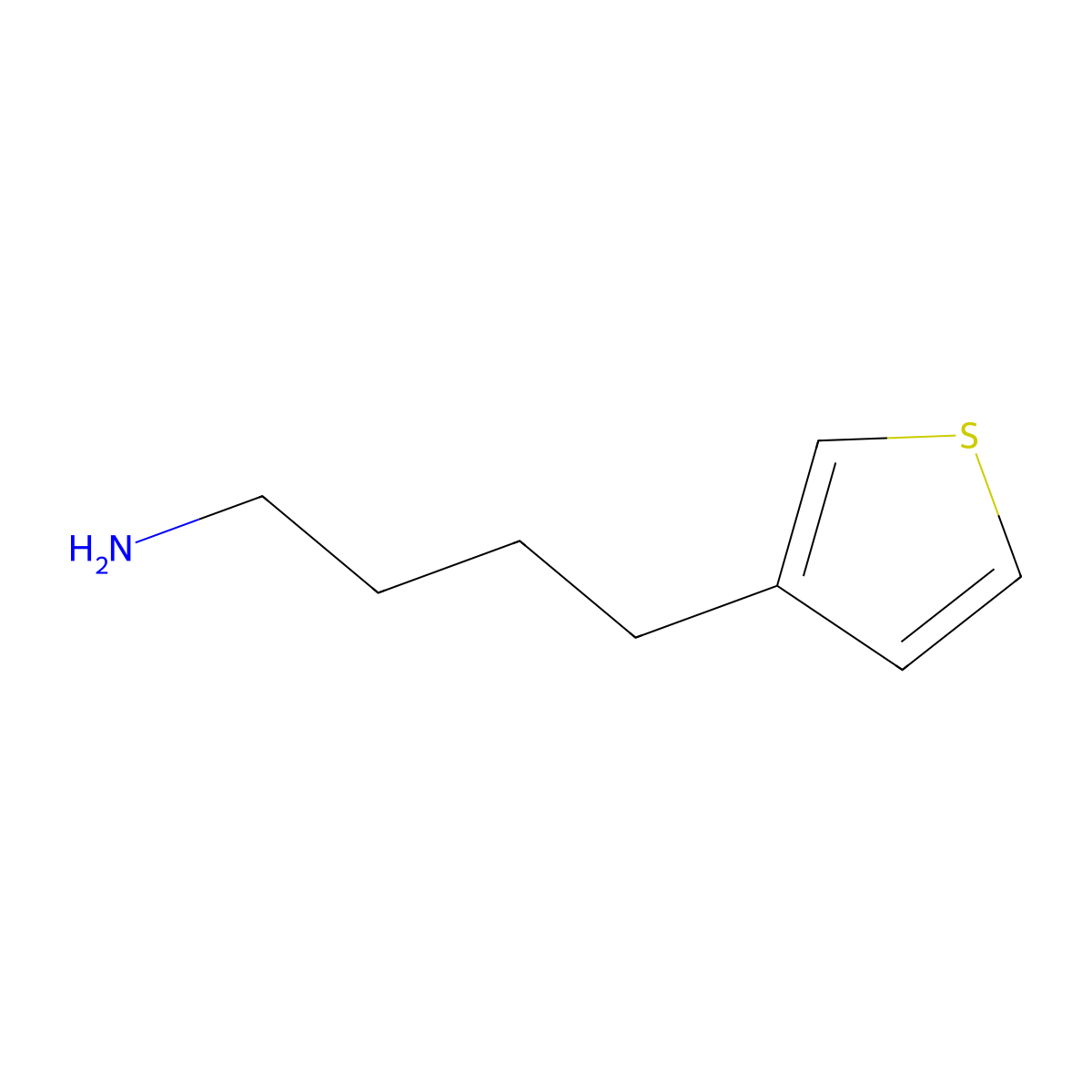 4-(Thiophen-3-yl)butan-1-amine molecular structure, CAS 1341708-79-9