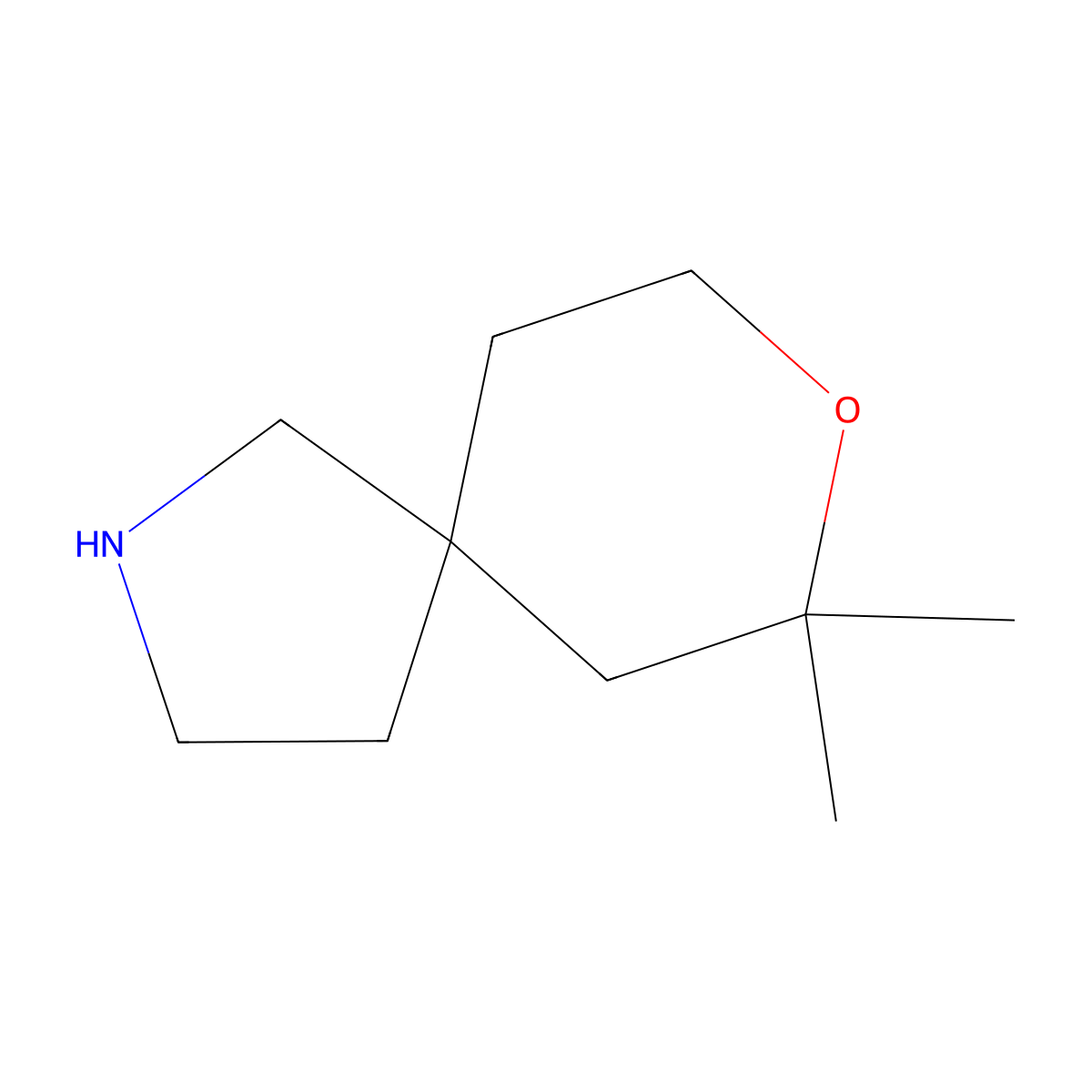 7,7-Dimethyl-8-oxa-2-azaspiro(4.5)decane molecular structure, CAS 1341711-94-1