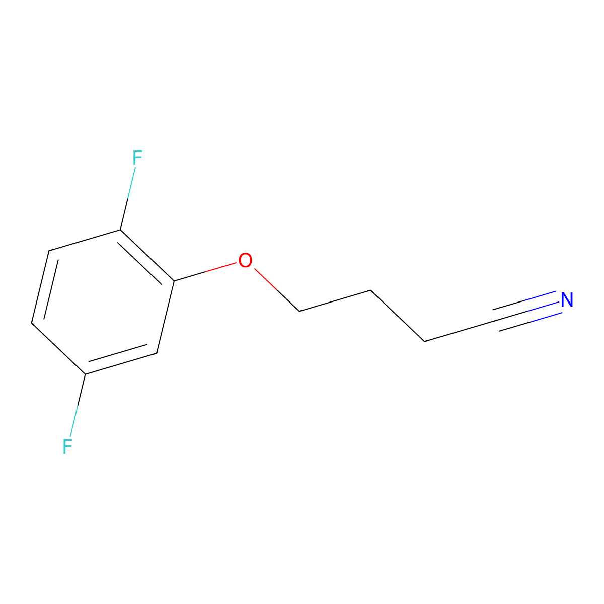 4-(2,5-Difluoro-phenoxy)butanenitrile molecular structure, CAS 1341713-87-8
