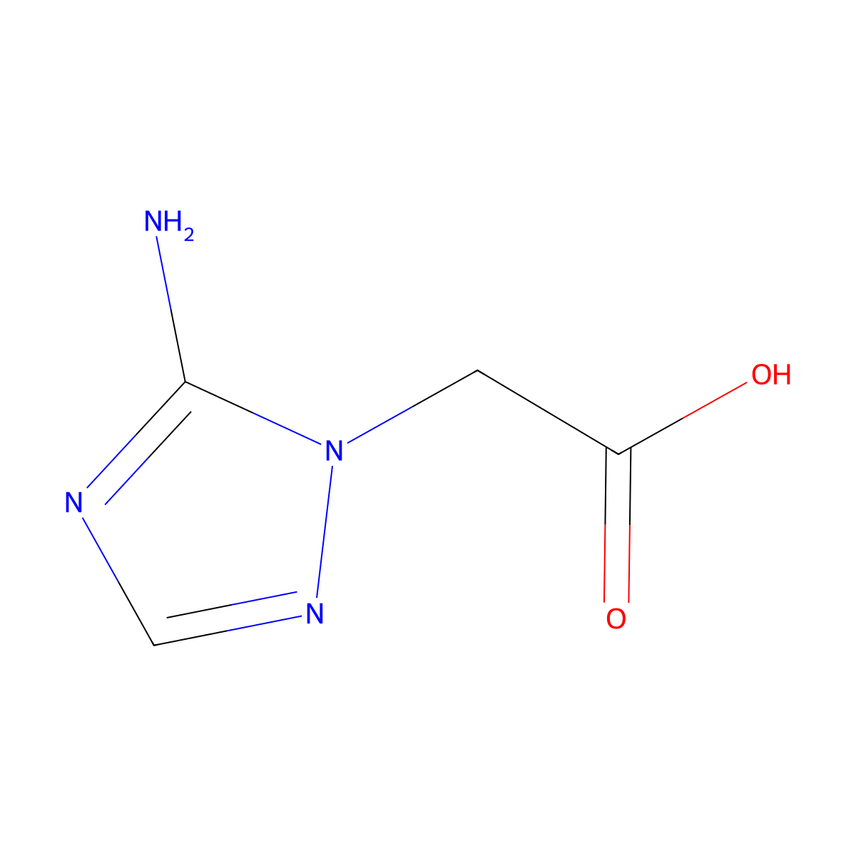 (5-Amino-1h-1,2,4-triazol-1-yl)acetic acid molecular structure, CAS 1341722-85-7