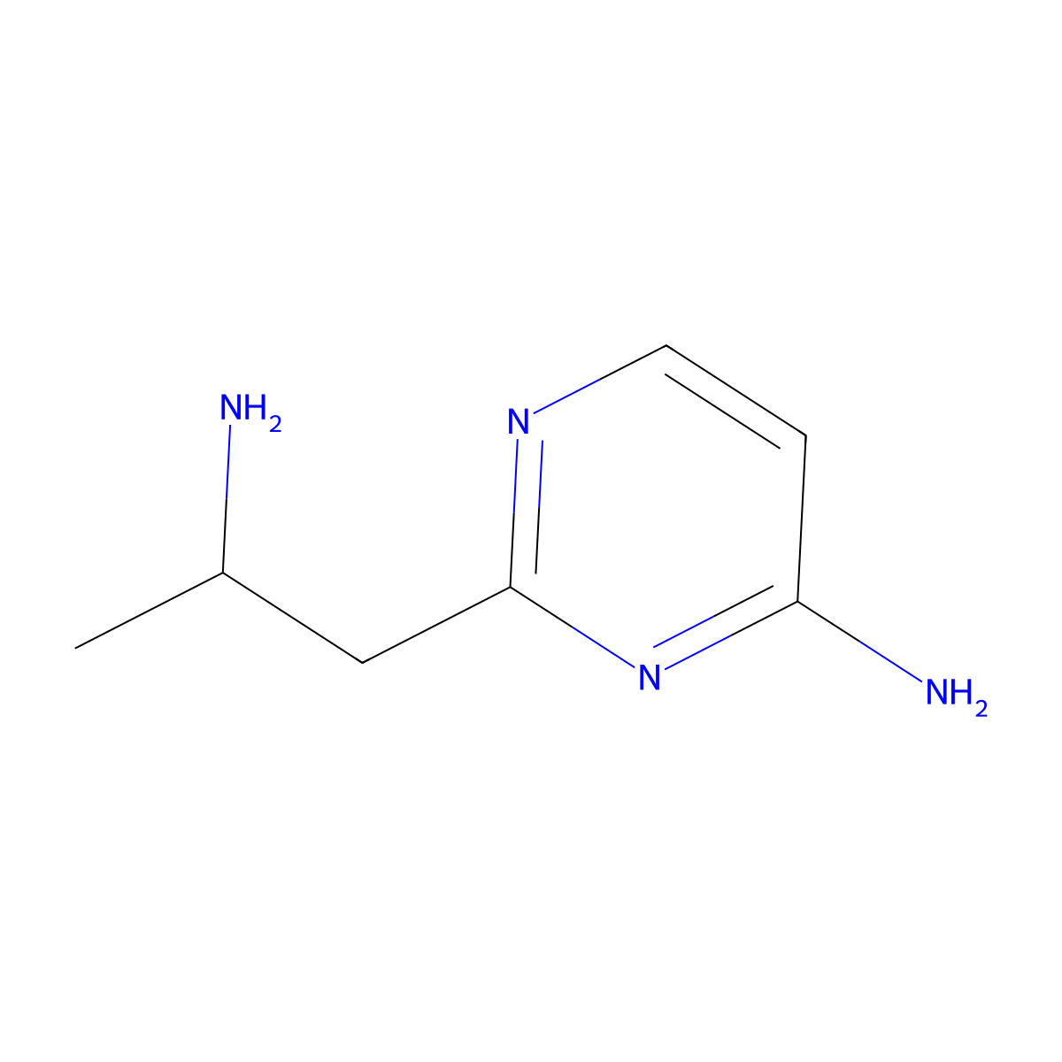 2-(2-Aminopropyl)pyrimidin-4-amine molecular structure, CAS 1341724-00-2