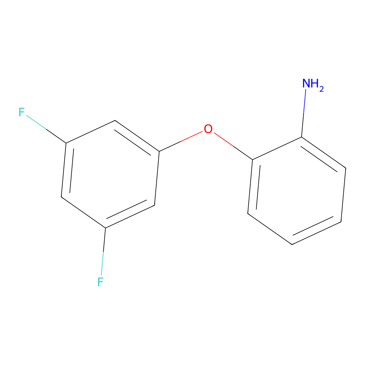 2-(3,5-Difluorophenoxy)aniline molecular structure, CAS 1341725-06-1