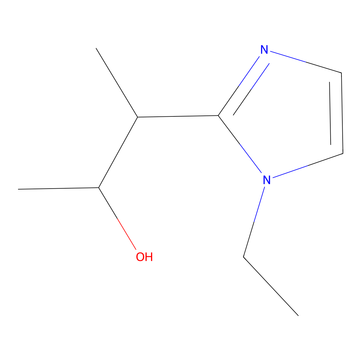 3-(1-Ethyl-1H-imidazol-2-YL)butan-2-OL molecular structure, CAS 1341731-23-4