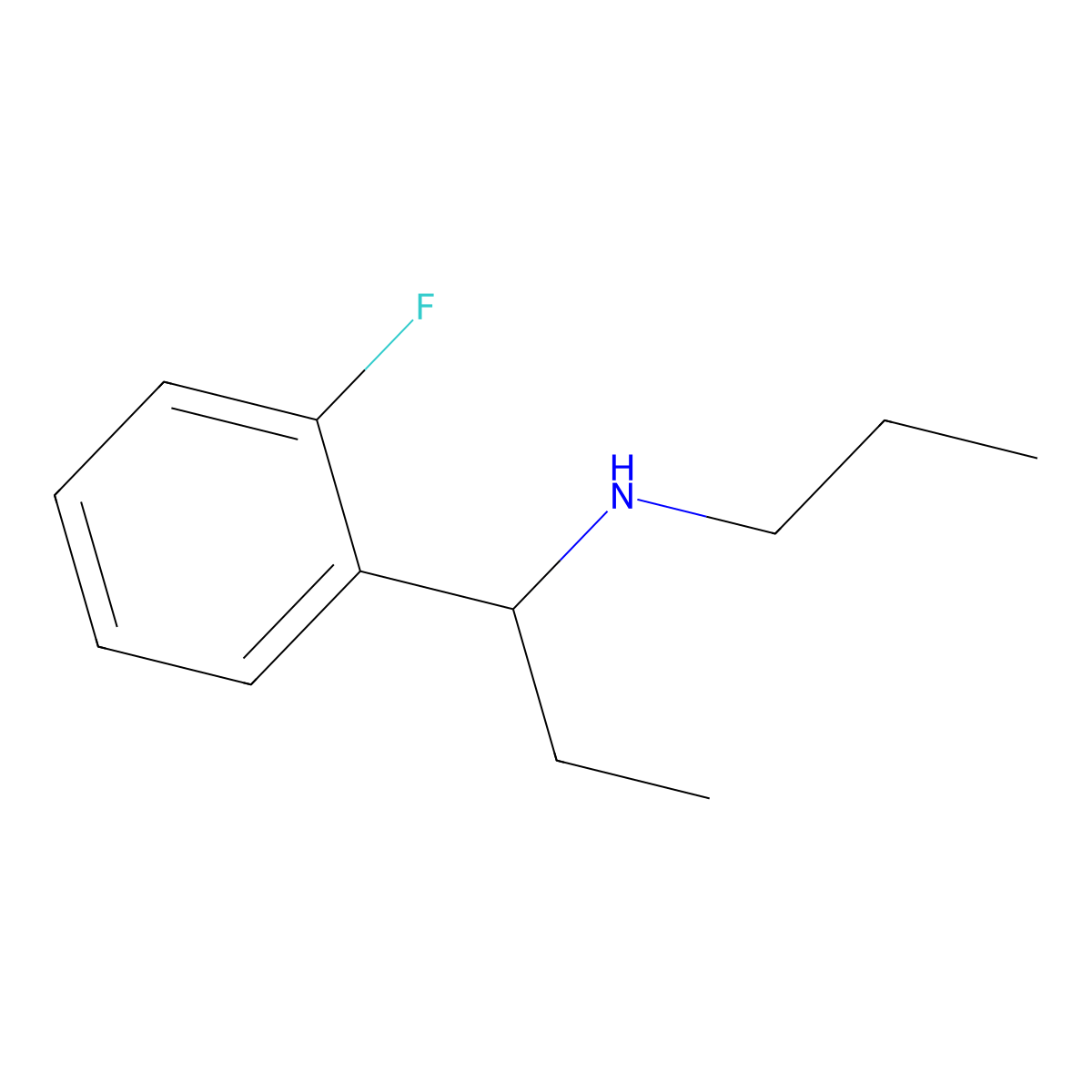 [1-(2-Fluorophenyl)propyl](propyl)amine molecular structure, CAS 1341732-94-2