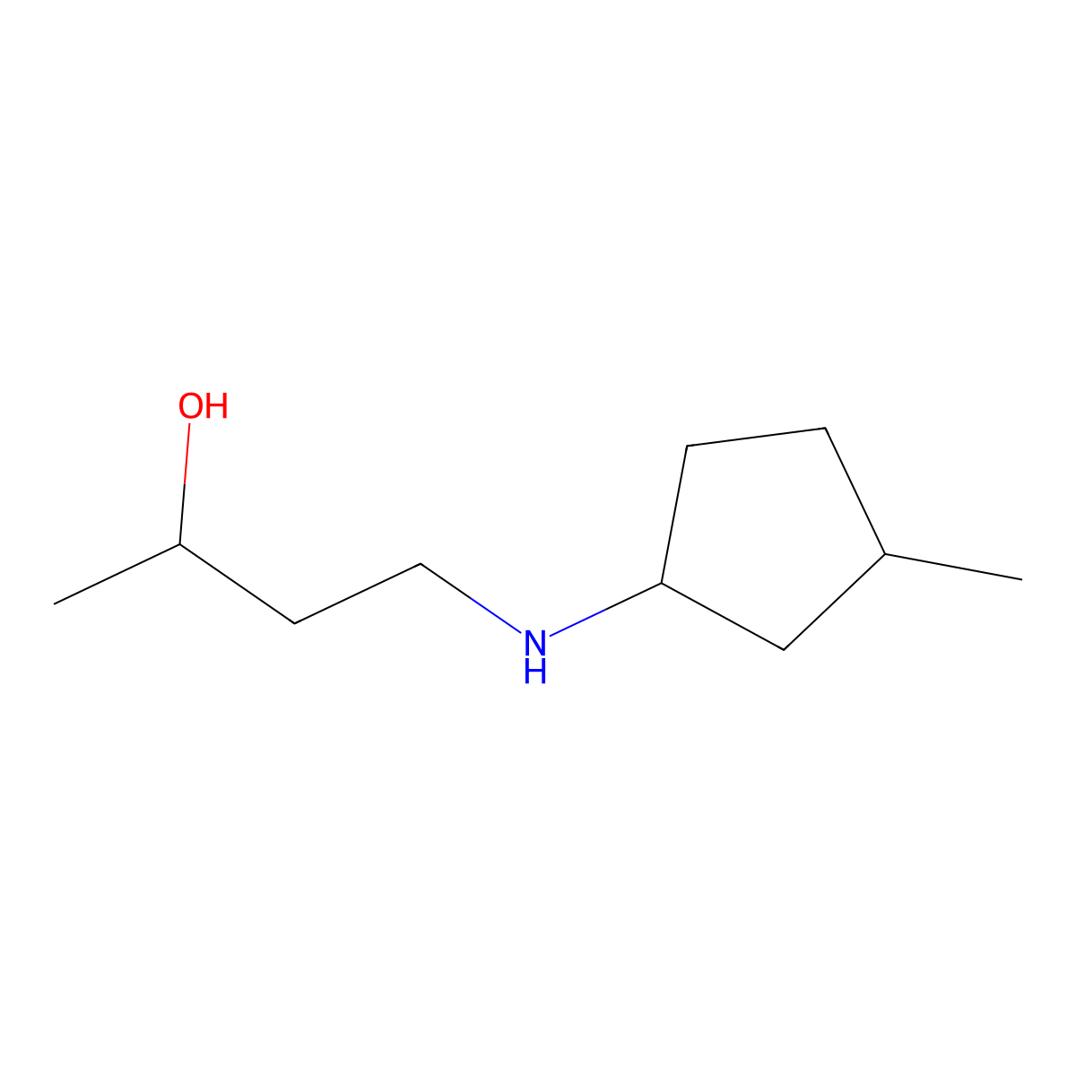 4-[(3-Methylcyclopentyl)amino]butan-2-ol molecular structure, CAS 1341745-26-3