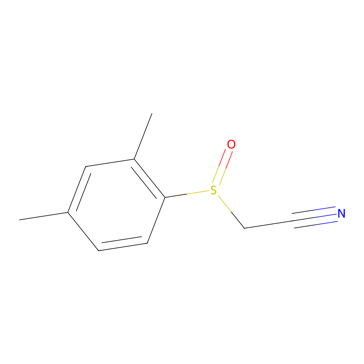 2-(2,4-Dimethylbenzenesulfinyl)acetonitrile molecular structure, CAS 1341750-41-1