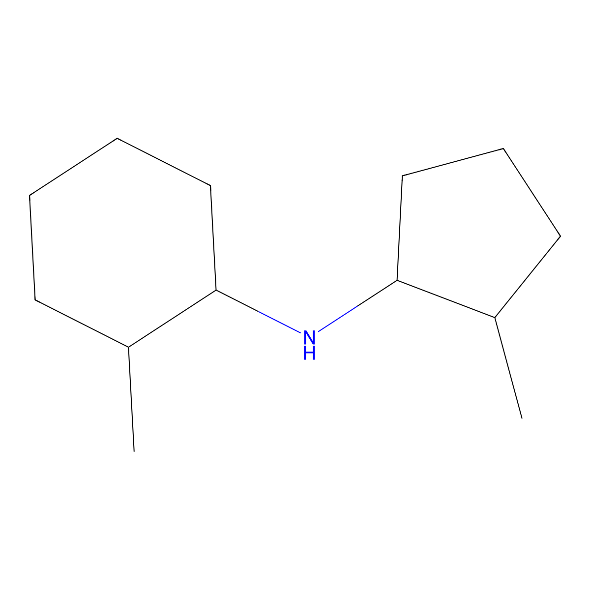 2-methyl-N-(2-methylcyclopentyl)cyclohexan-1-amine molecular structure, CAS 1341751-00-5