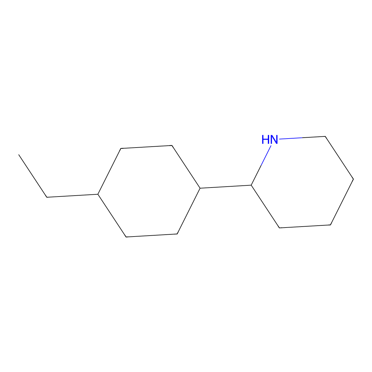 2-(4-Ethylcyclohexyl)piperidine molecular structure, CAS 1341751-90-3