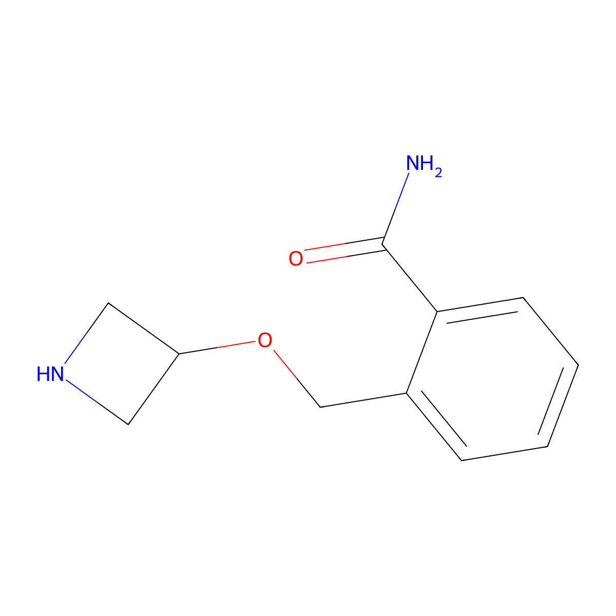 2-((Azetidin-3-yloxy)methyl)benzamide molecular structure, CAS 1341762-28-4