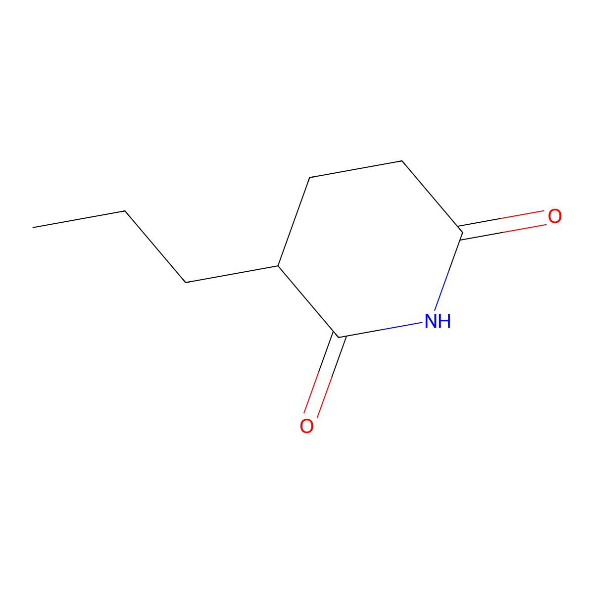 3-Propylpiperidine-2,6-dione molecular structure, CAS 1341764-58-6