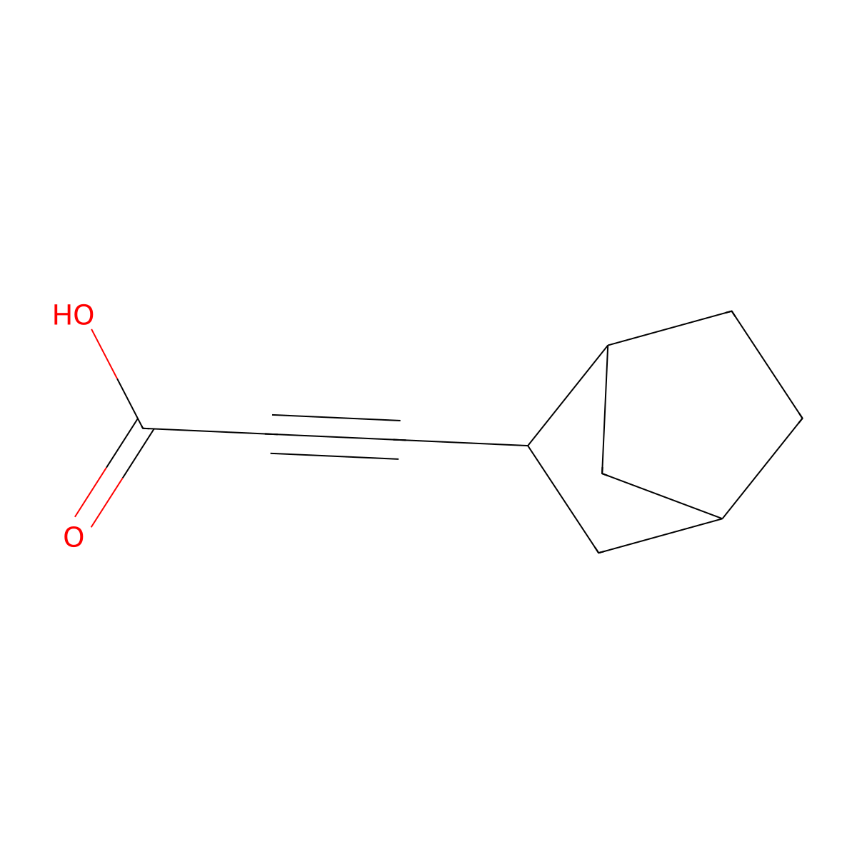 3-Norbornan-2-ylprop-2-ynoic acid molecular structure, CAS 1341786-55-7