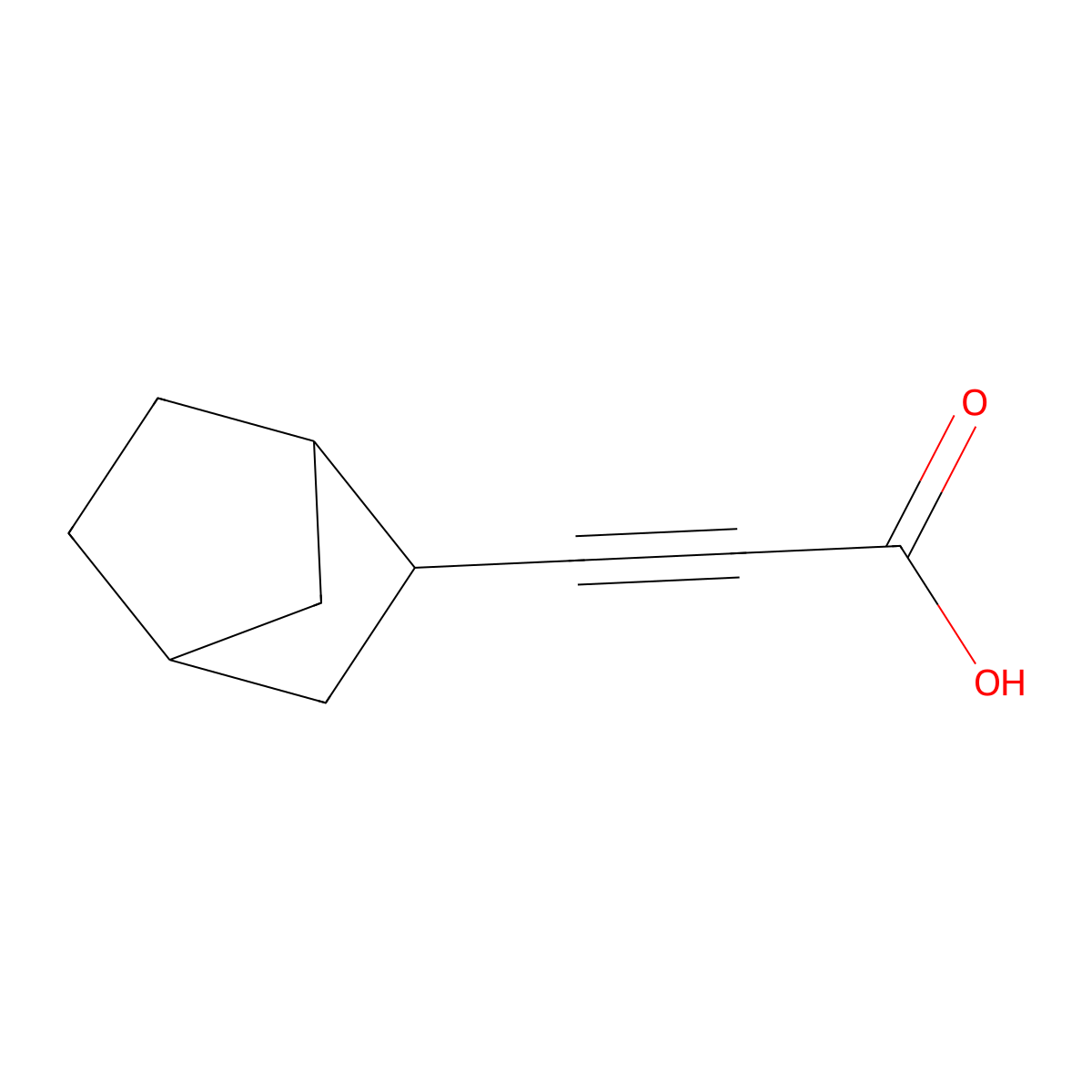 3-Norbornan-2-ylprop-2-ynoic acid molecular structure, CAS 1341786-55-7