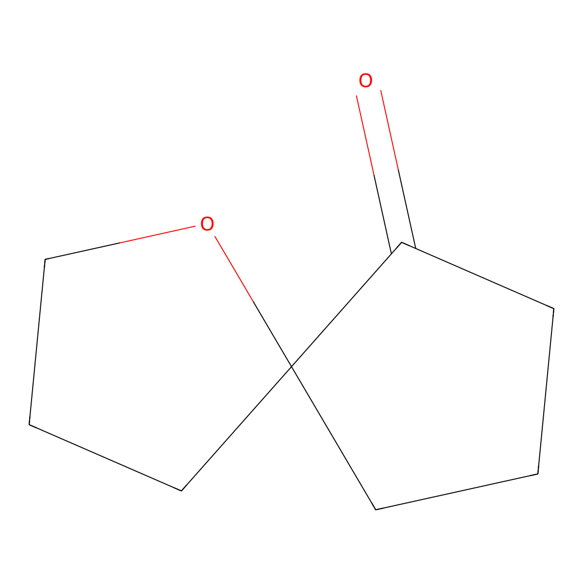 1-Oxaspiro(4.4)nonan-6-one molecular structure, CAS 134179-01-4