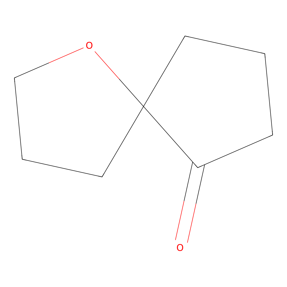 1-Oxaspiro(4.4)nonan-6-one molecular structure, CAS 134179-01-4
