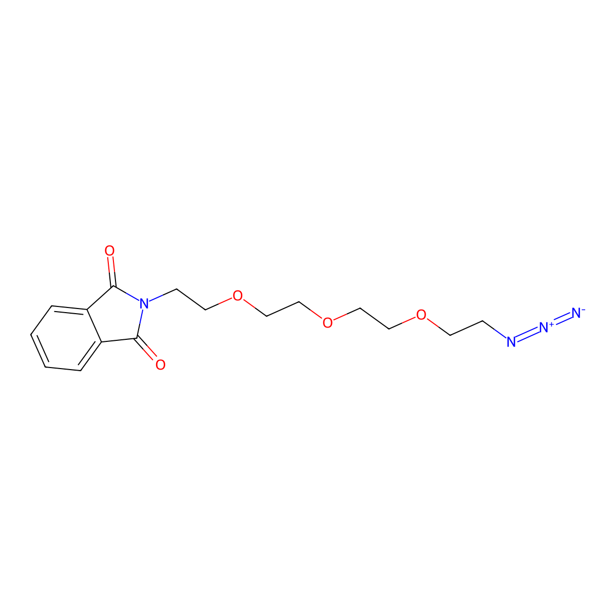 Phthalamide-PEG3-azide molecular structure, CAS 134179-44-5