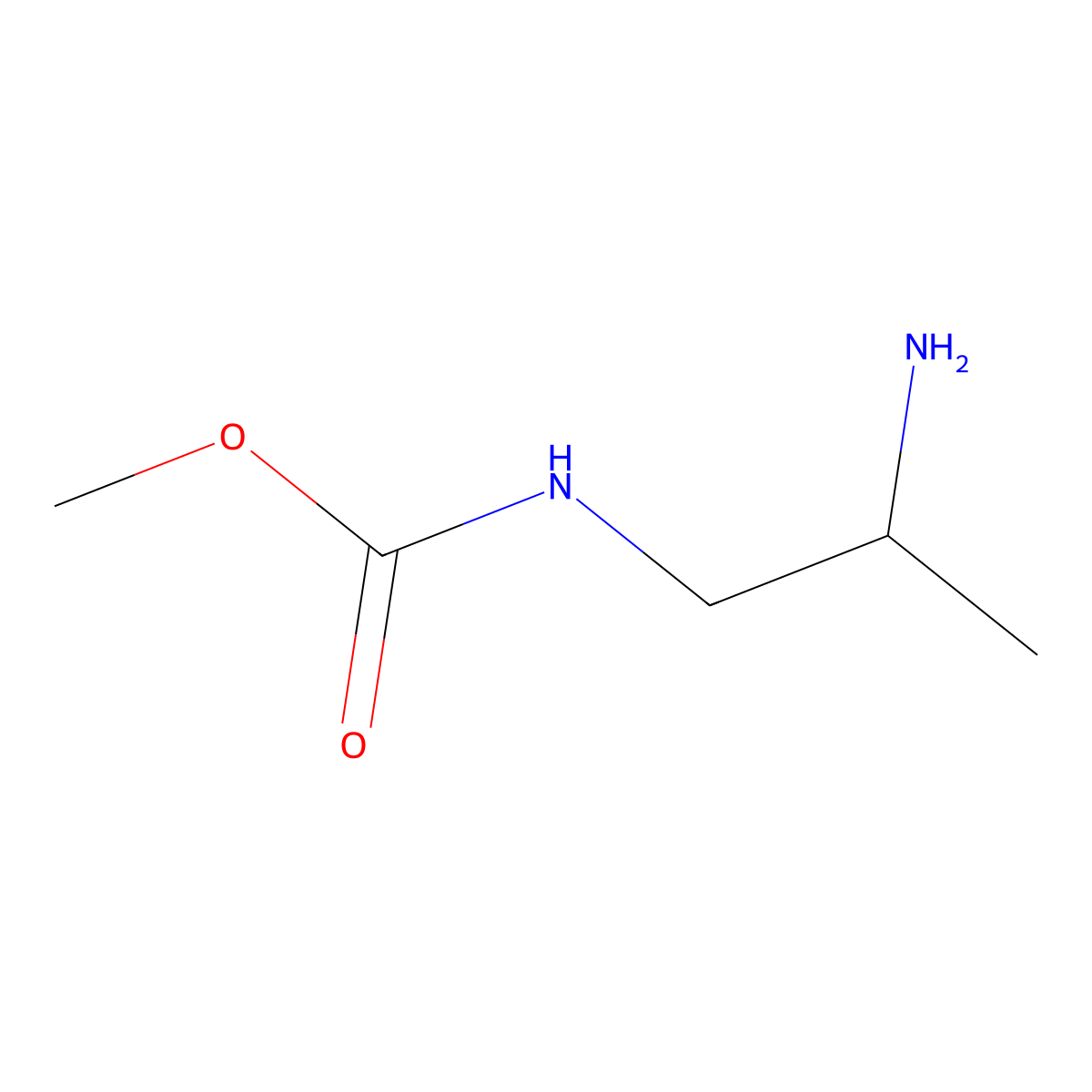 methyl N-(2-aminopropyl)carbamate molecular structure, CAS 1341793-55-2
