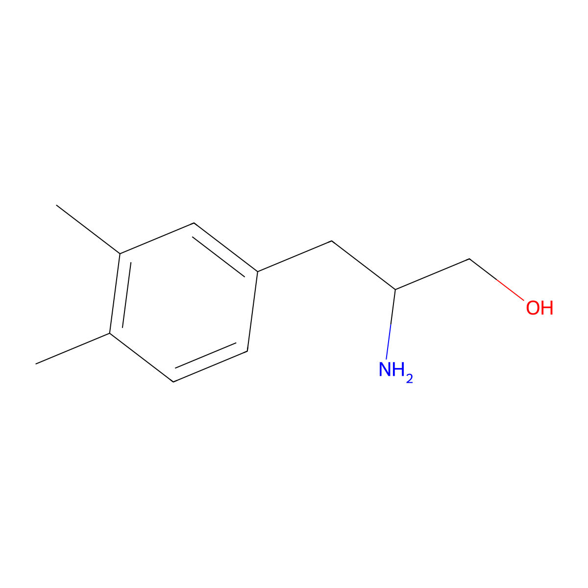 2-Amino-3-(3,4-dimethylphenyl)propan-1-ol molecular structure, CAS 1341810-92-1