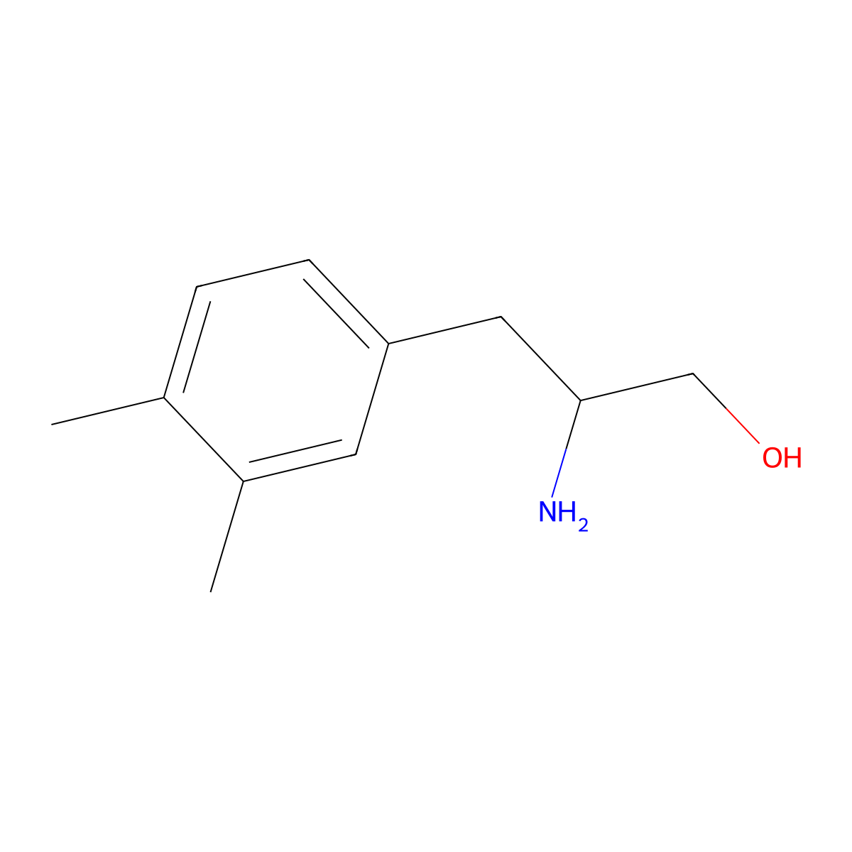 2-Amino-3-(3,4-dimethylphenyl)propan-1-ol molecular structure, CAS 1341810-92-1