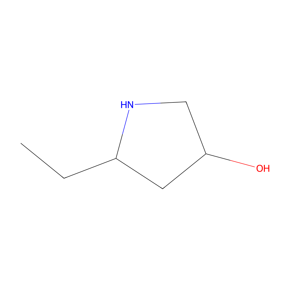 5-Ethylpyrrolidin-3-ol molecular structure, CAS 1341813-99-7