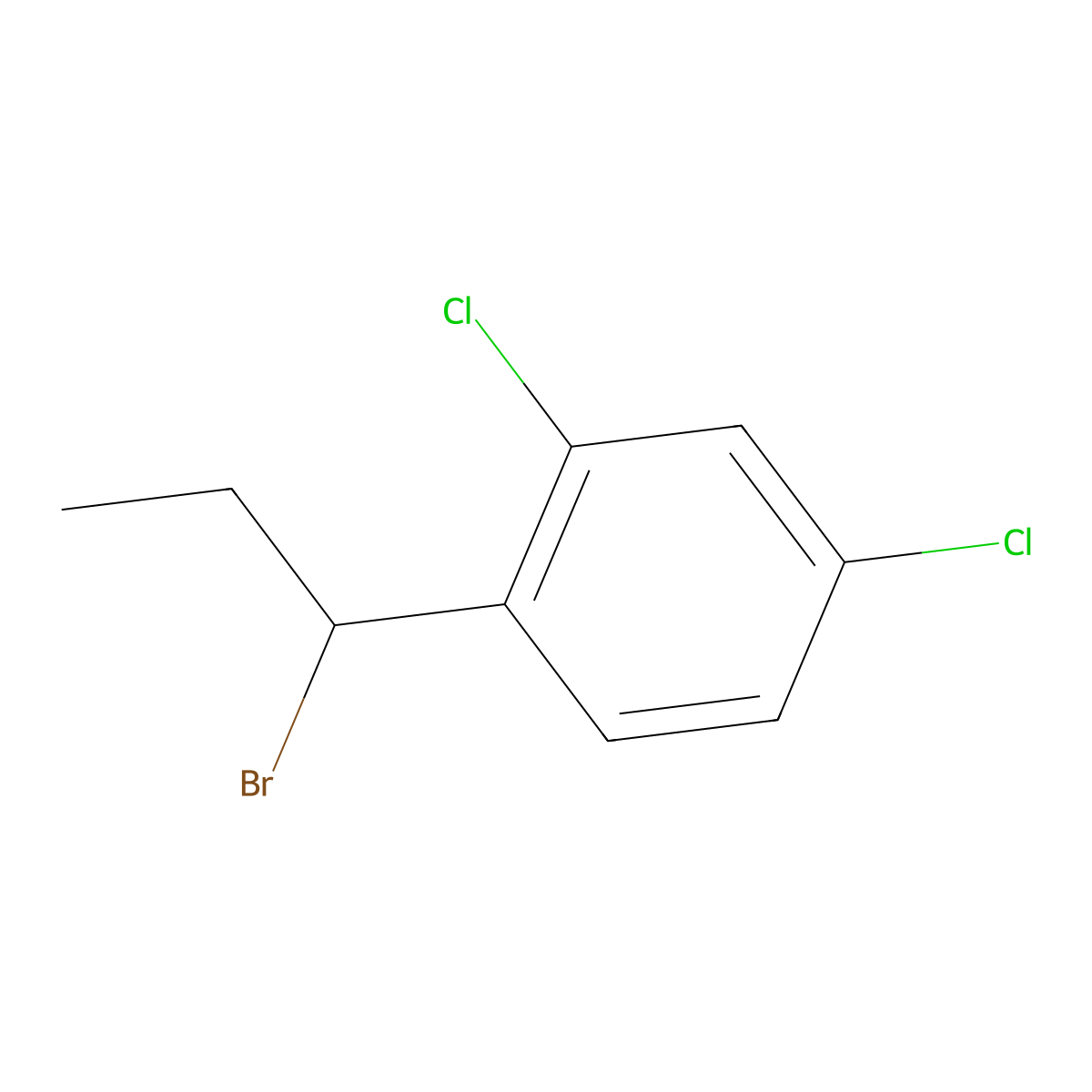 1-(1-Bromopropyl)-2,4-dichlorobenzene molecular structure, CAS 1341814-38-7