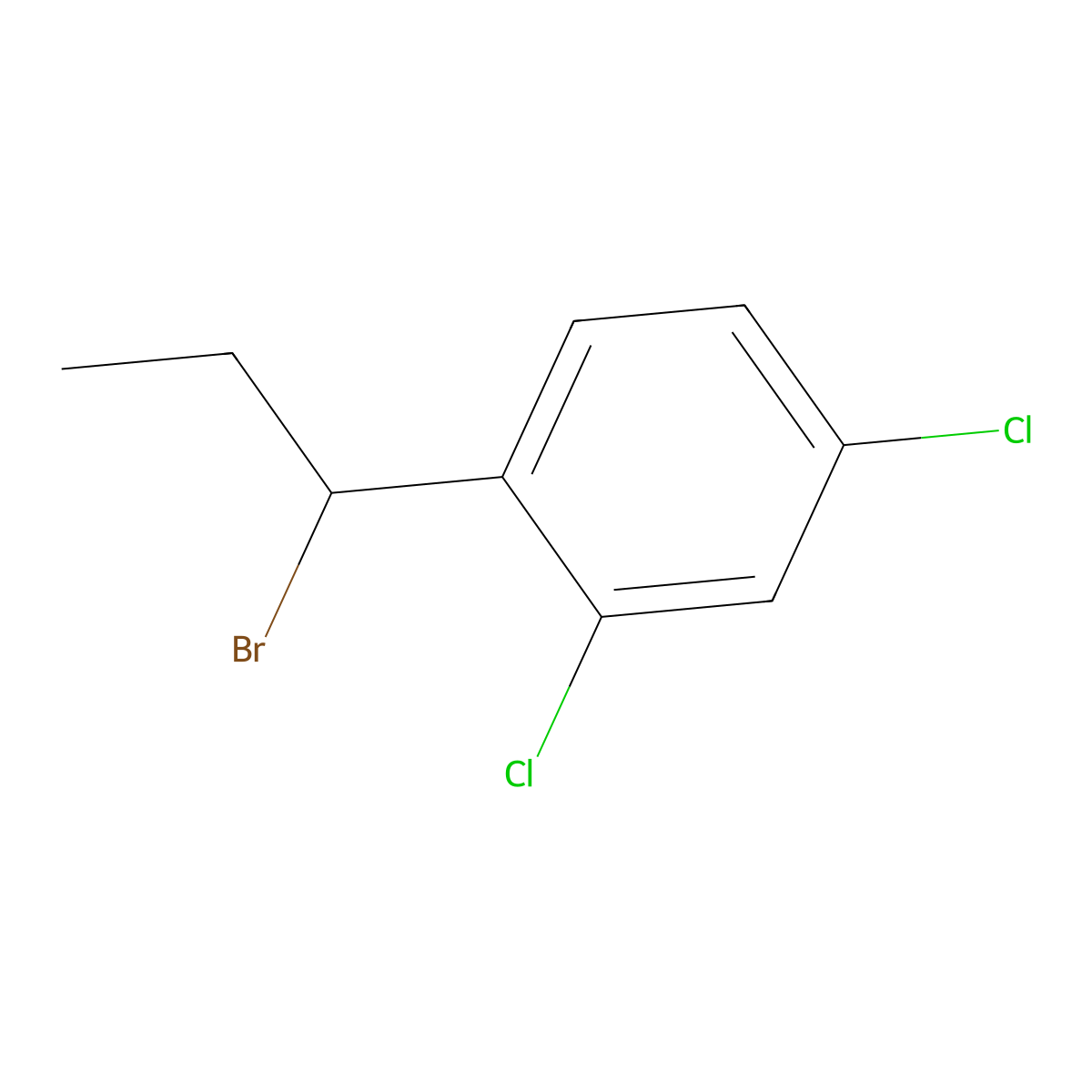 1-(1-Bromopropyl)-2,4-dichlorobenzene molecular structure, CAS 1341814-38-7