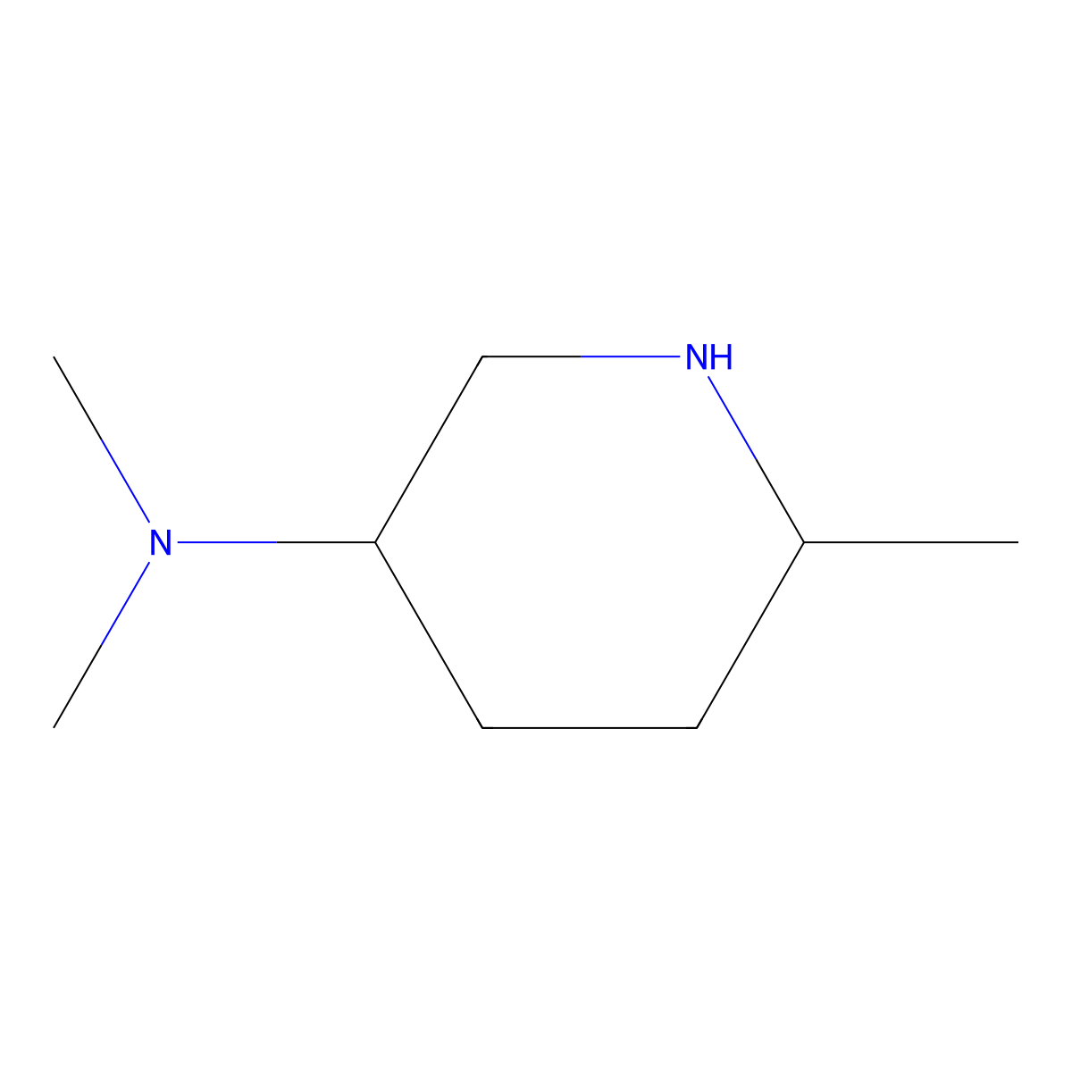 N,N,6-trimethylpiperidin-3-amine molecular structure, CAS 1341815-89-1