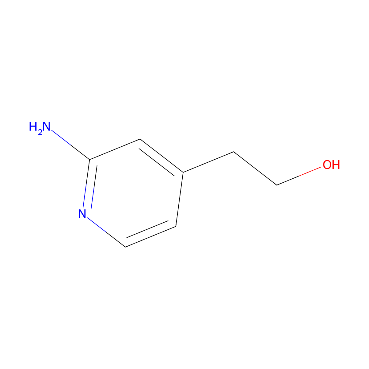 2-(2-Aminopyridin-4-yl)ethan-1-ol molecular structure, CAS 1341817-78-4