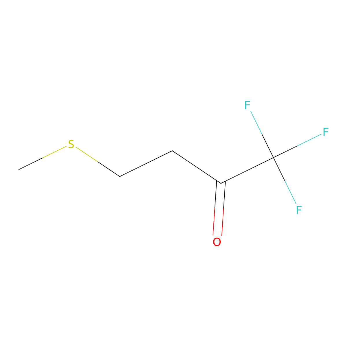 1,1,1-Trifluoro-4-(methylsulfanyl)butan-2-one molecular structure, CAS 1341824-67-6