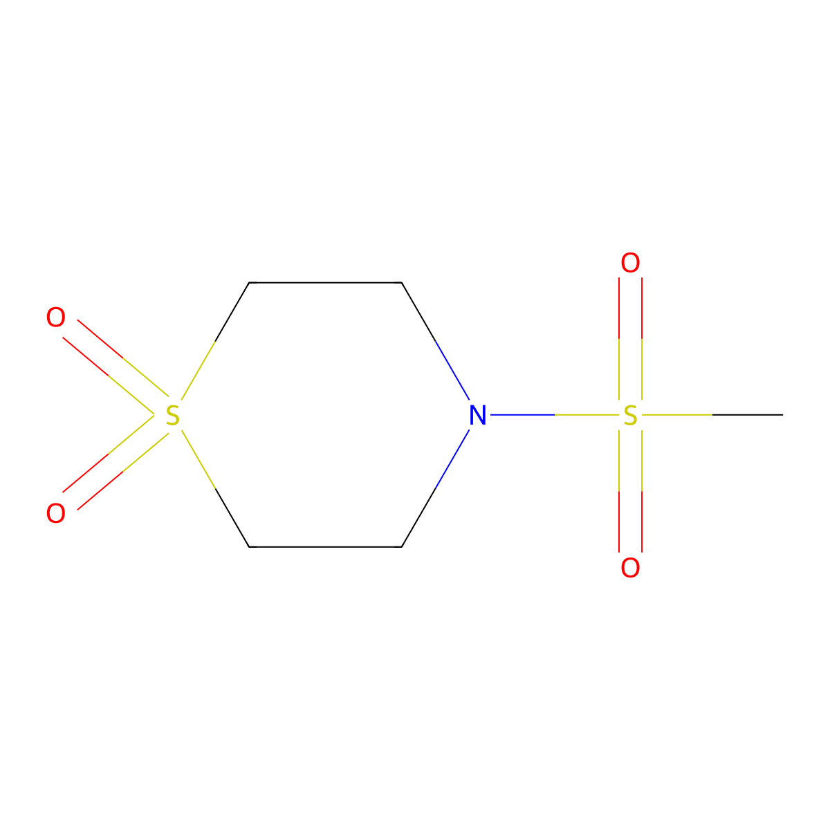 4-Methanesulfonyl-1lambda6-thiomorpholine-1,1-dione molecular structure, CAS 1341828-82-7