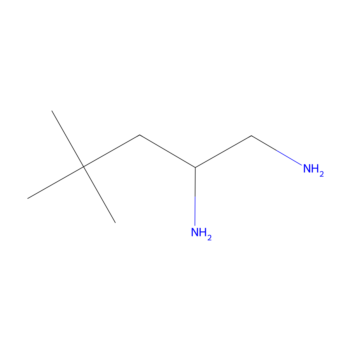 4,4-Dimethylpentane-1,2-diamine molecular structure, CAS 1341829-10-4