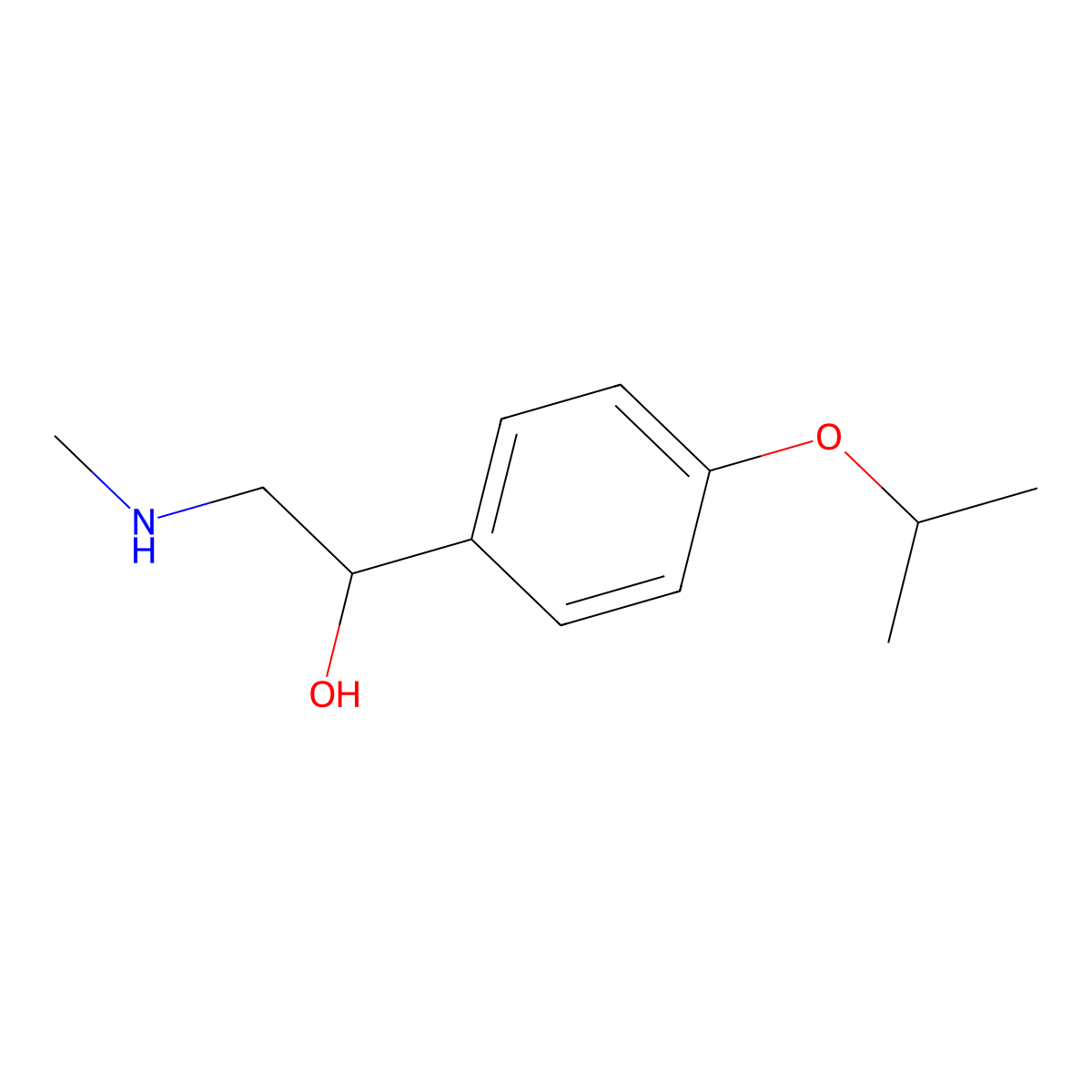 1-(4-Isopropoxyphenyl)-2-(methylamino)ethan-1-ol molecular structure, CAS 1341836-24-5