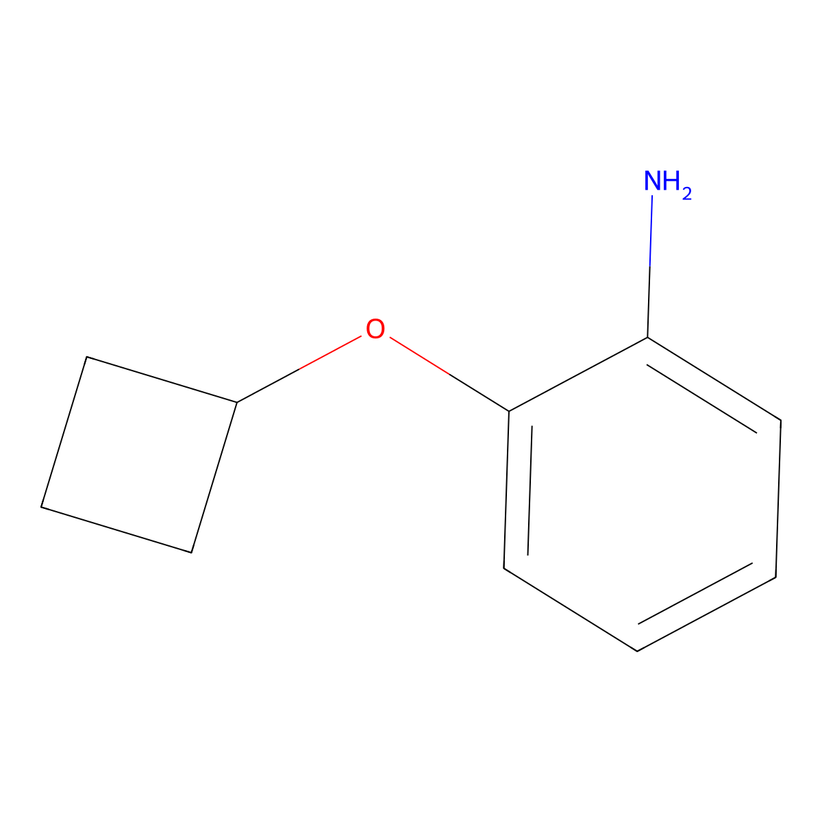2-Cyclobutoxyaniline molecular structure, CAS 1341836-38-1