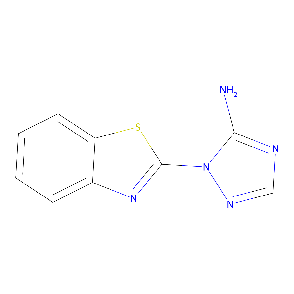 1-(1,3-benzothiazol-2-yl)-1H-1,2,4-triazol-5-amine molecular structure, CAS 1341839-60-8
