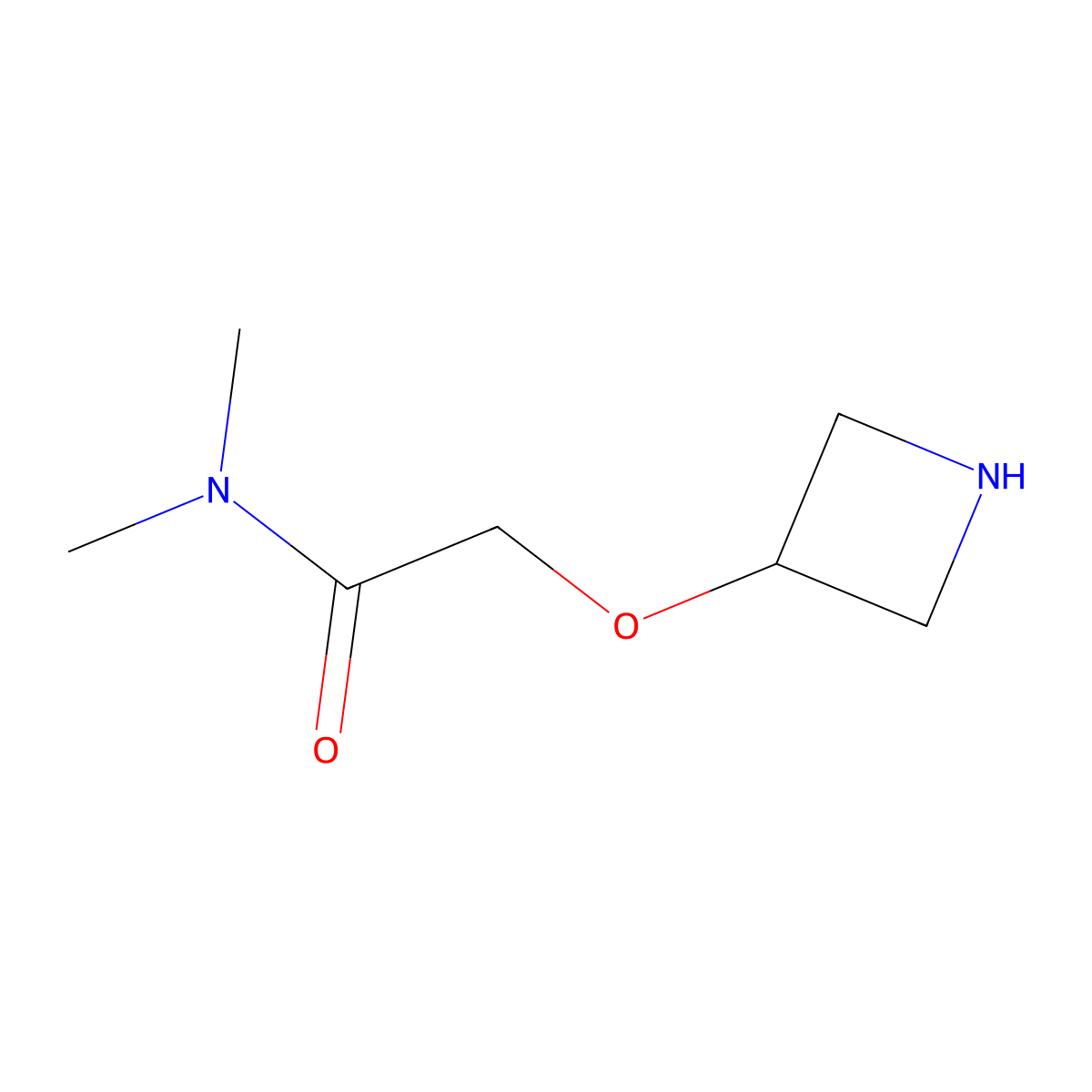 2-(azetidin-3-yloxy)-N,N-dimethylacetamide molecular structure, CAS 1341841-05-1