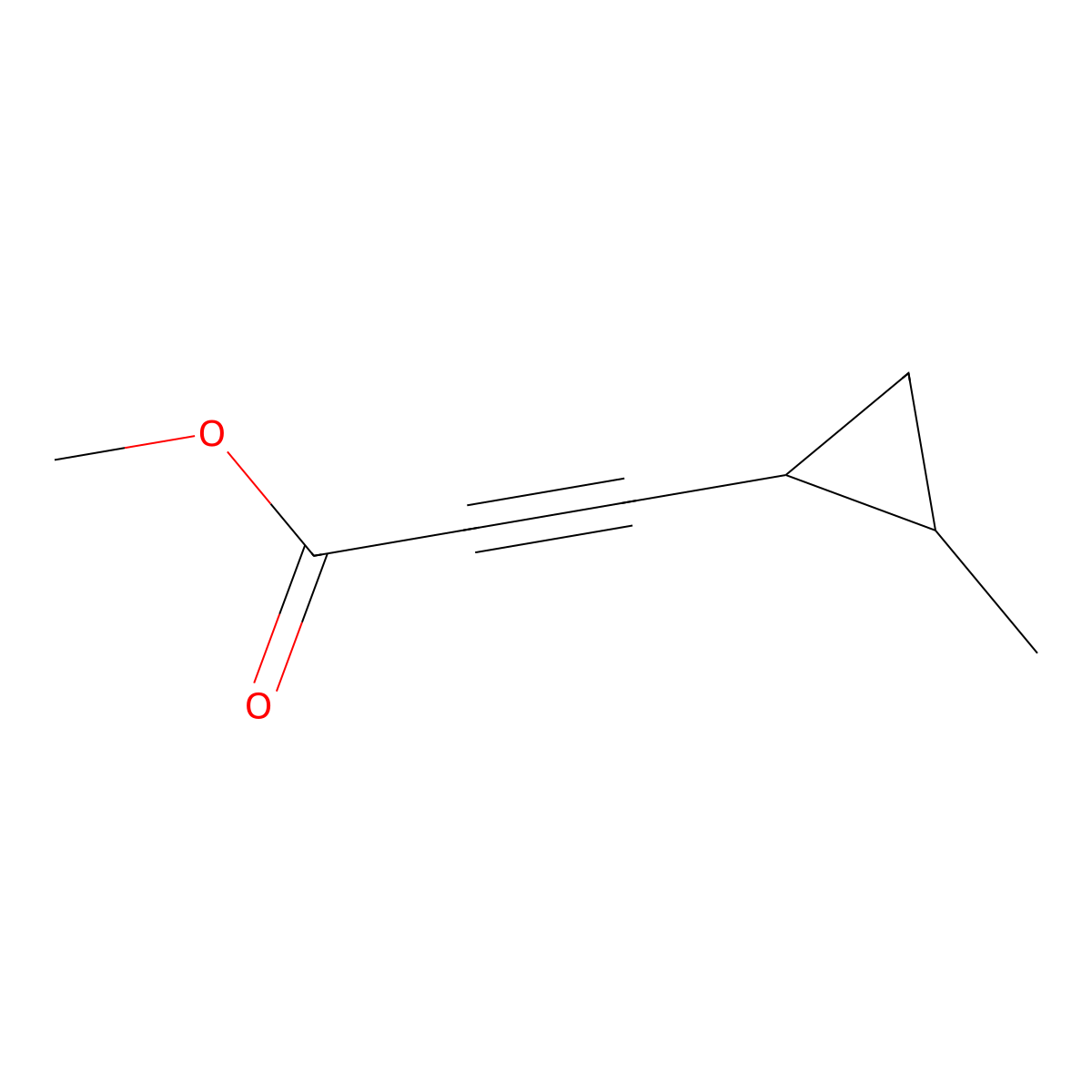 Methyl 3-(2-methylcyclopropyl)prop-2-ynoate molecular structure, CAS 1341842-10-1
