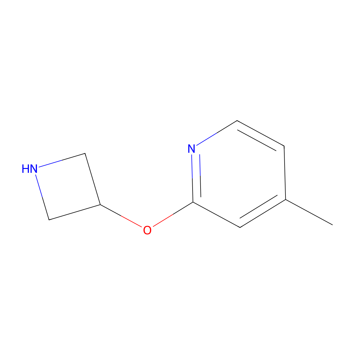 2-(Azetidin-3-yloxy)-4-methylpyridine molecular structure, CAS 1341847-38-8
