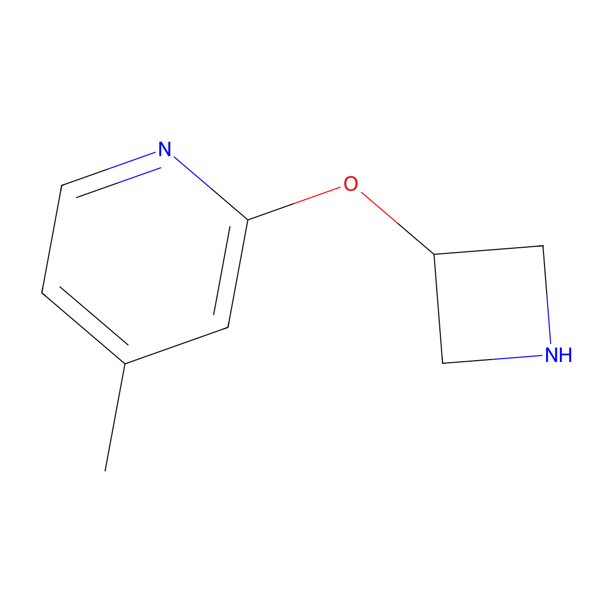 2-(Azetidin-3-yloxy)-4-methylpyridine molecular structure, CAS 1341847-38-8