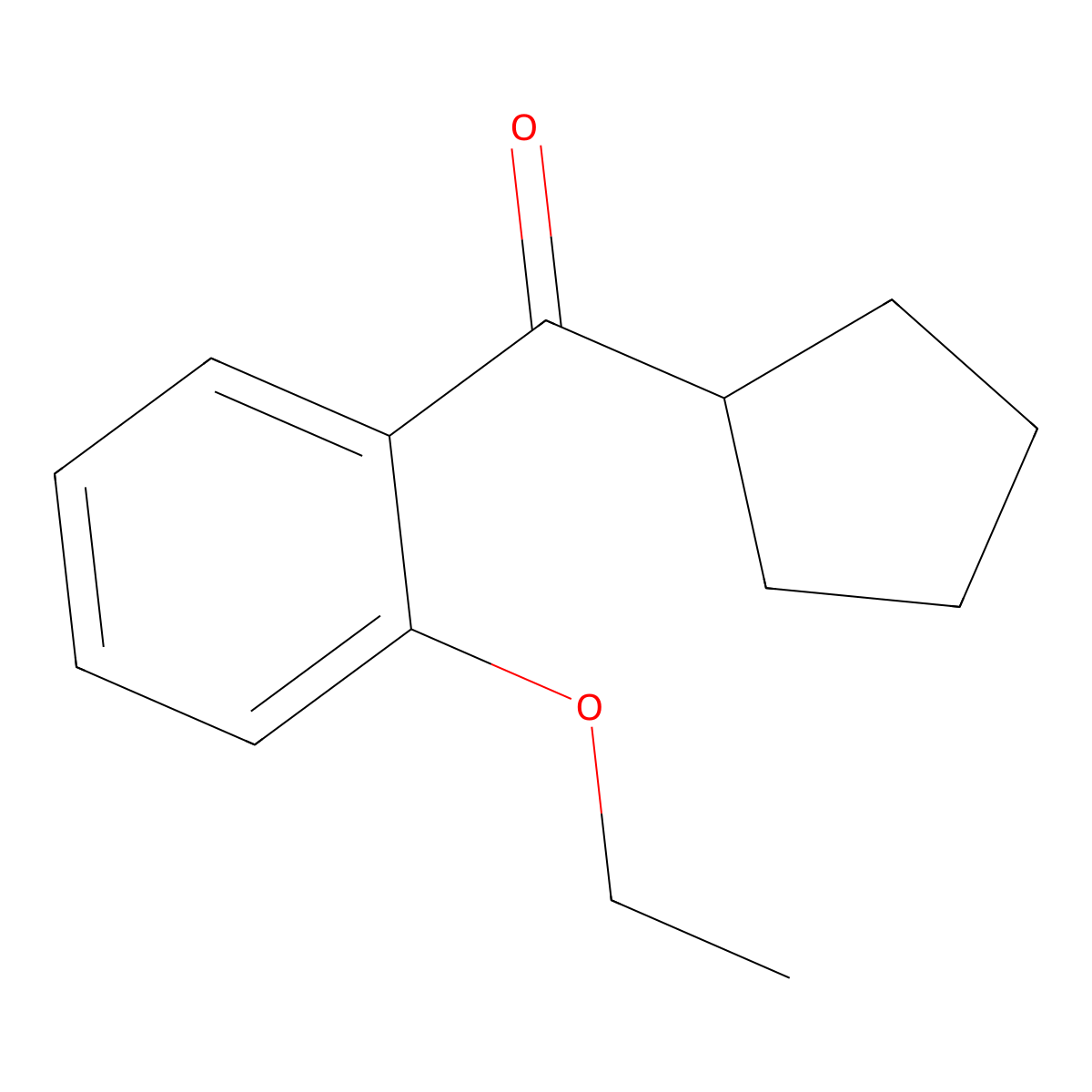 Cyclopentyl(2-ethoxyphenyl)methanone molecular structure, CAS 1341848-28-9