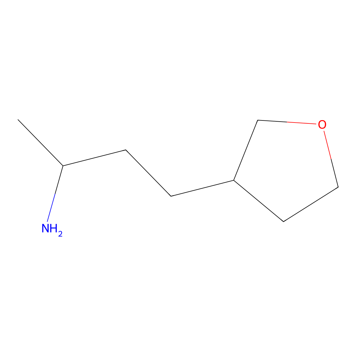 4-(Oxolan-3-yl)butan-2-amine molecular structure, CAS 1341851-15-7