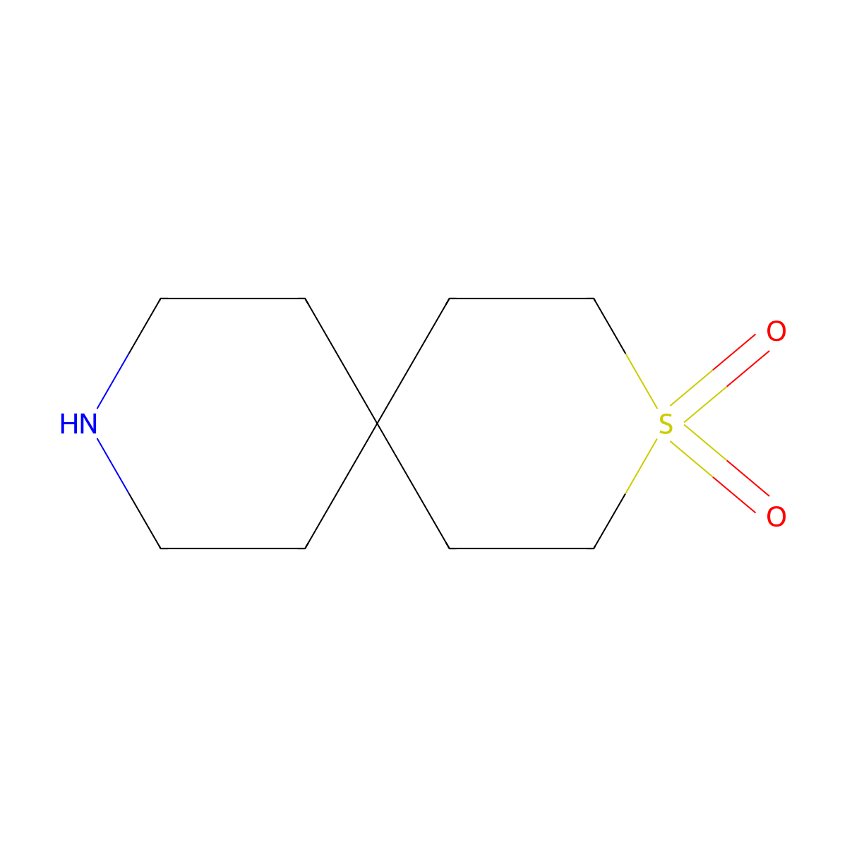 3-Thia-9-azaspiro[5.5]undecane 3,3-dioxide molecular structure, CAS 1341853-52-8