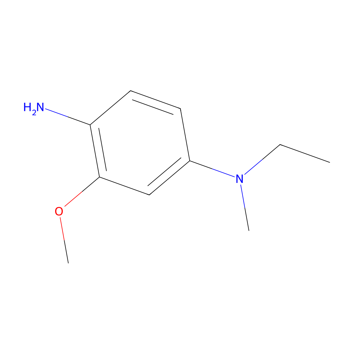 4-N-ethyl-2-methoxy-4-N-methylbenzene-1,4-diamine molecular structure, CAS 1341858-86-3
