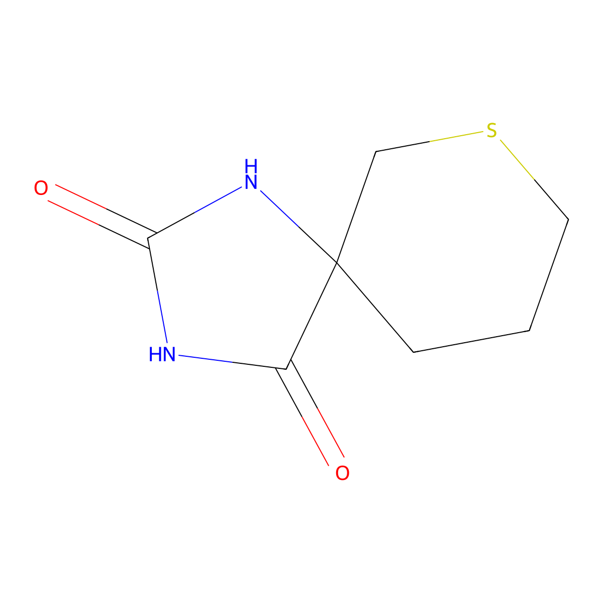 7-Thia-1,3-diazaspiro[4.5]decane-2,4-dione molecular structure, CAS 1341859-10-6