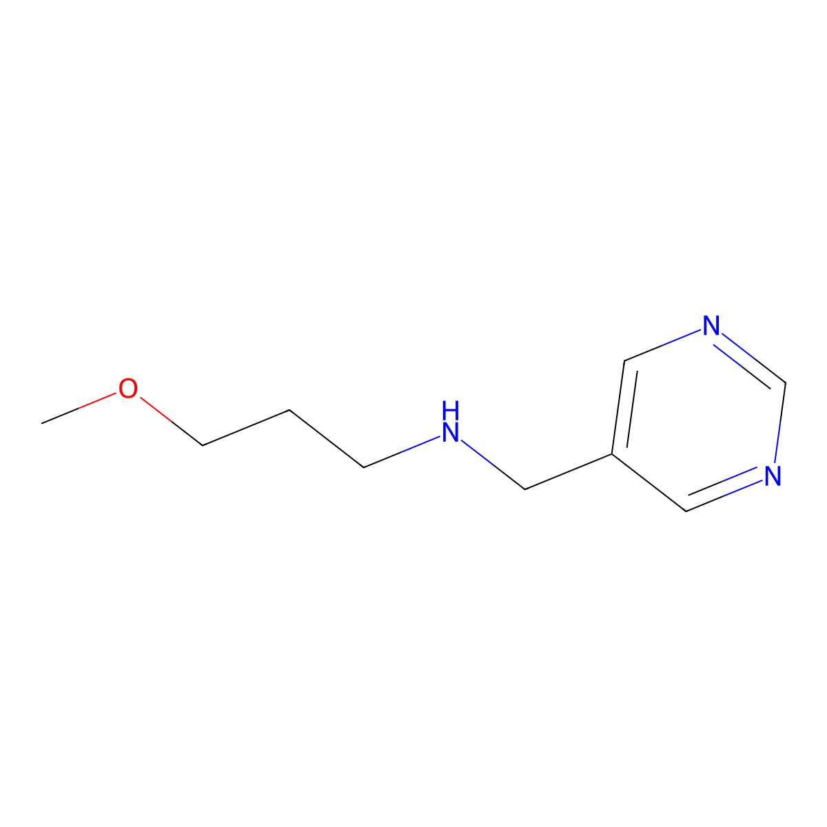 (3-Methoxypropyl)[(pyrimidin-5-yl)methyl]amine molecular structure, CAS 1341860-61-4
