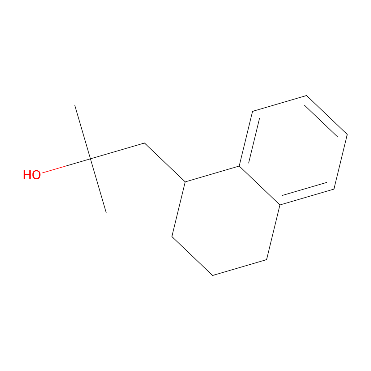 2-Methyl-1-(1,2,3,4-tetrahydronaphthalen-1-yl)propan-2-ol molecular structure, CAS 1341864-32-1