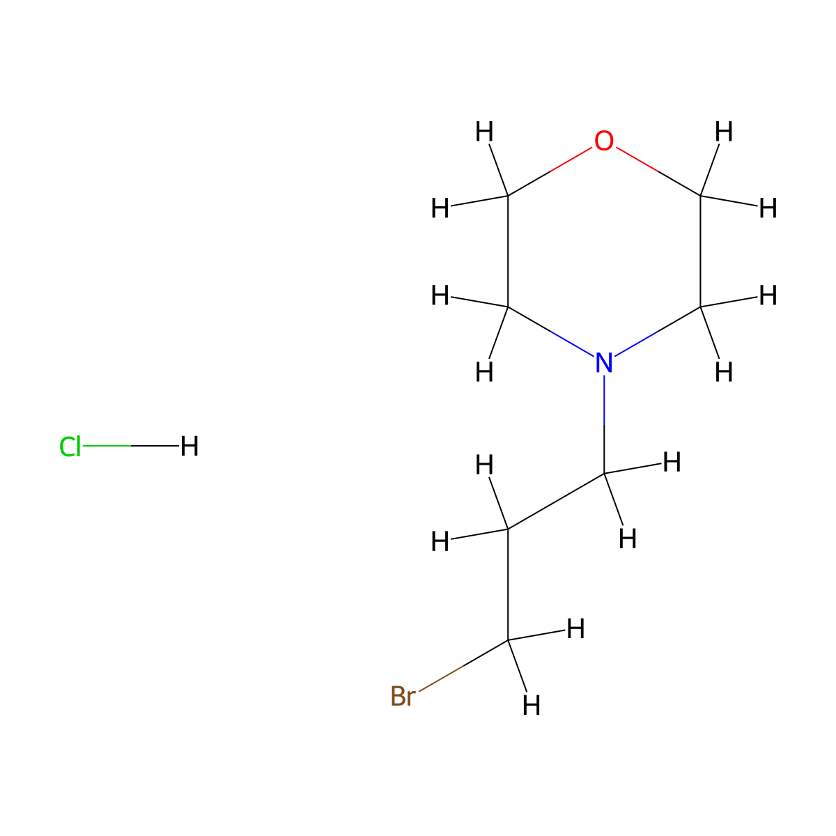 4-(3-Bromopropyl)morpholine hydrochloride molecular structure, CAS 134187-43-2