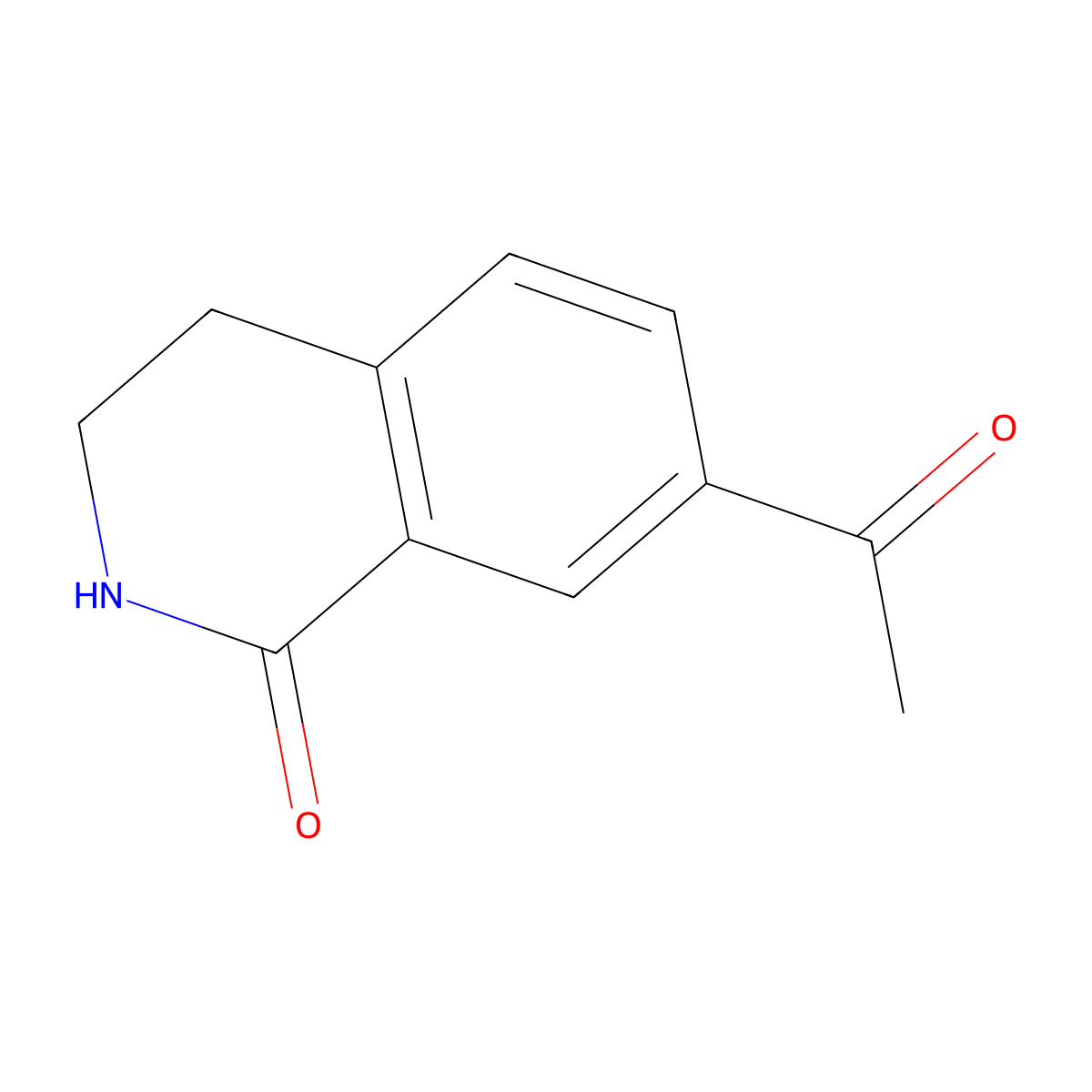 7-Acetyl-3,4-dihydroisoquinolin-1(2H)-one molecular structure, CAS 1341870-16-3