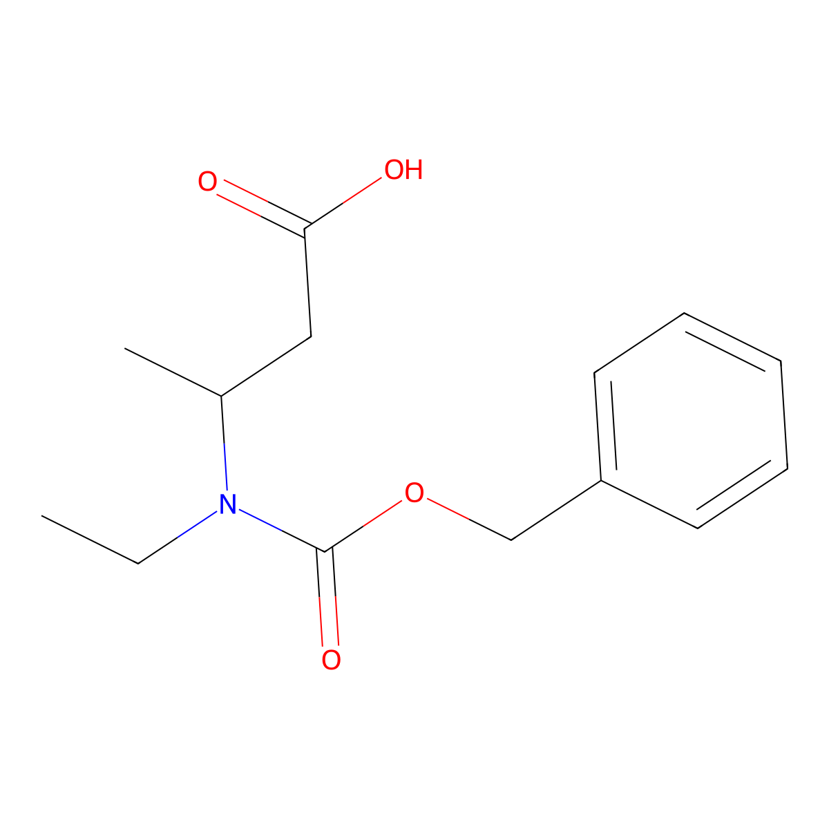3-(((Benzyloxy)carbonyl)(ethyl)amino)butanoic acid molecular structure, CAS 1341875-70-4