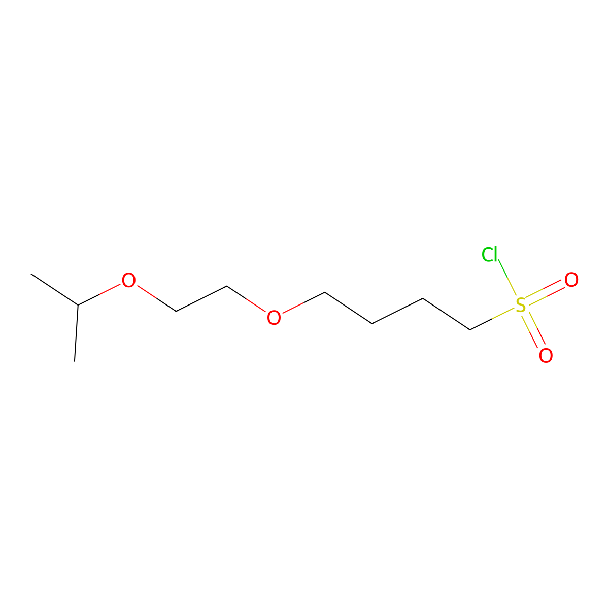 4-(2-Isopropoxyethoxy)butane-1-sulfonyl chloride molecular structure, CAS 1341880-77-0