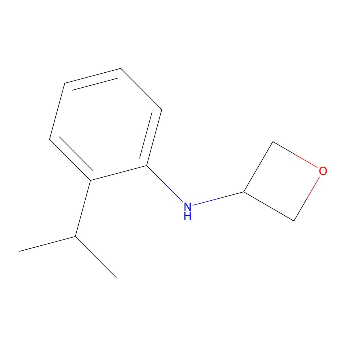 N-[2-(1-Methylethyl)phenyl]-3-oxetanamine molecular structure, CAS 1341886-84-7