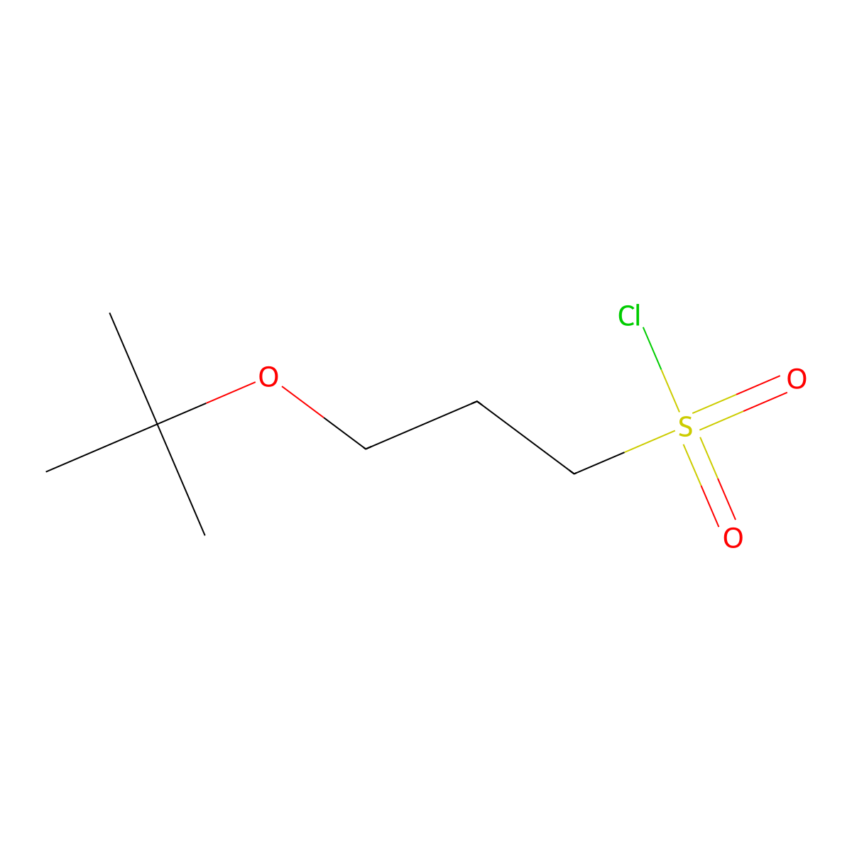 3-(Tert-butoxy)propane-1-sulfonyl chloride molecular structure, CAS 1341887-77-1